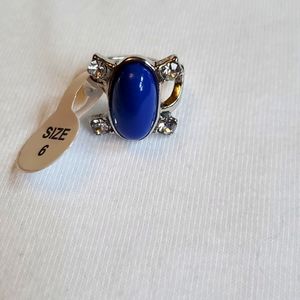 NWT THE VAMPIRES DIARIES ELANA SAPPHIRE CRYSTAL DAYLIGHT RING 6